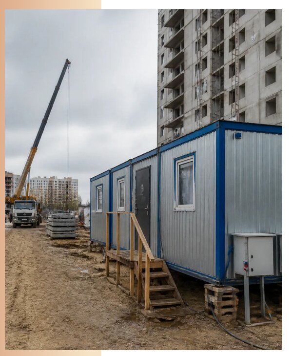 Аренда строительных вагончиков для рабочих в Кемерово